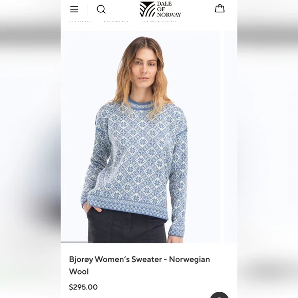 NWT Dale of Norway Bjøray Sweater - Picture 2 of 16